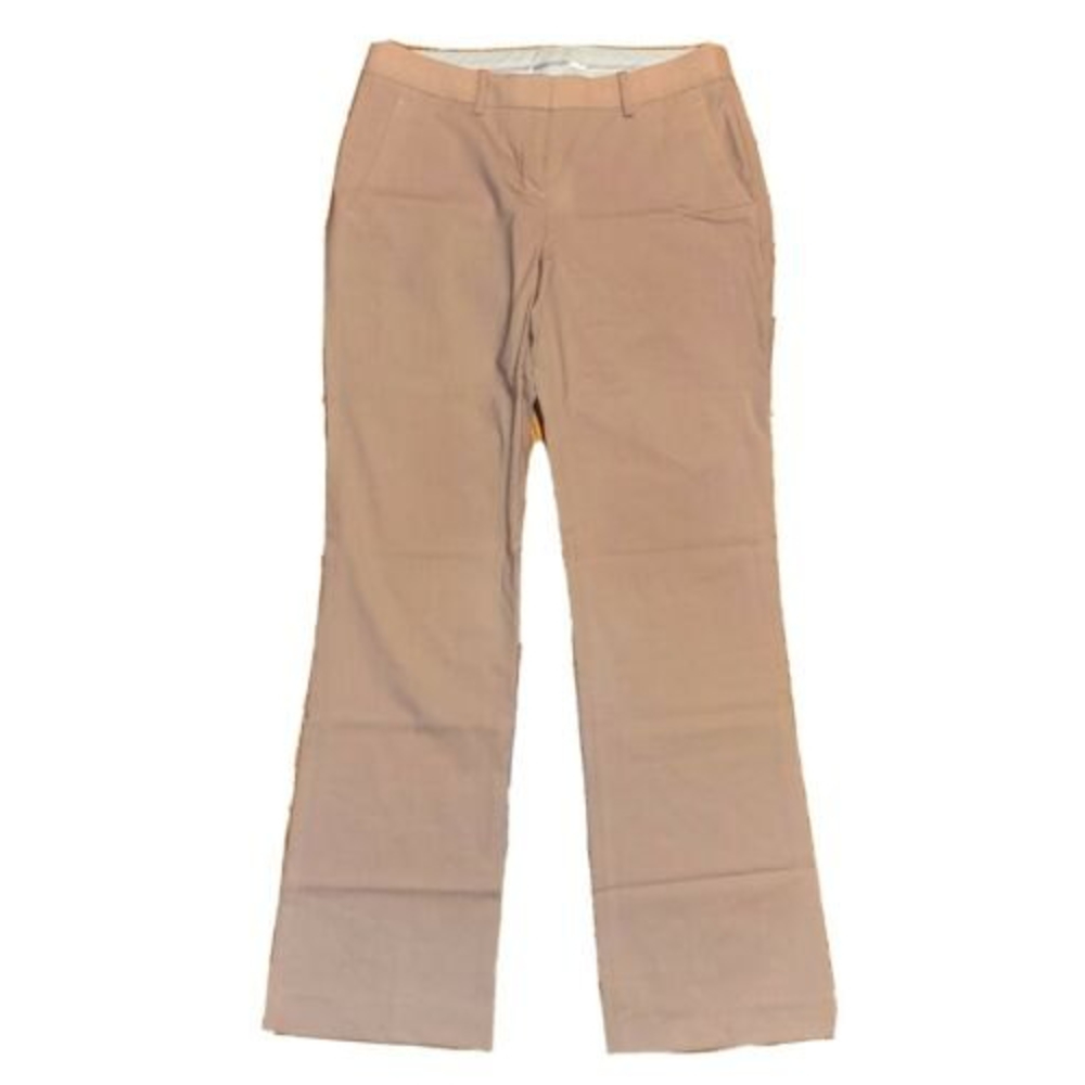 Theory Modele Womens Size 6 Wool Straight Leg Suiting Pants Trousers Beige Blush